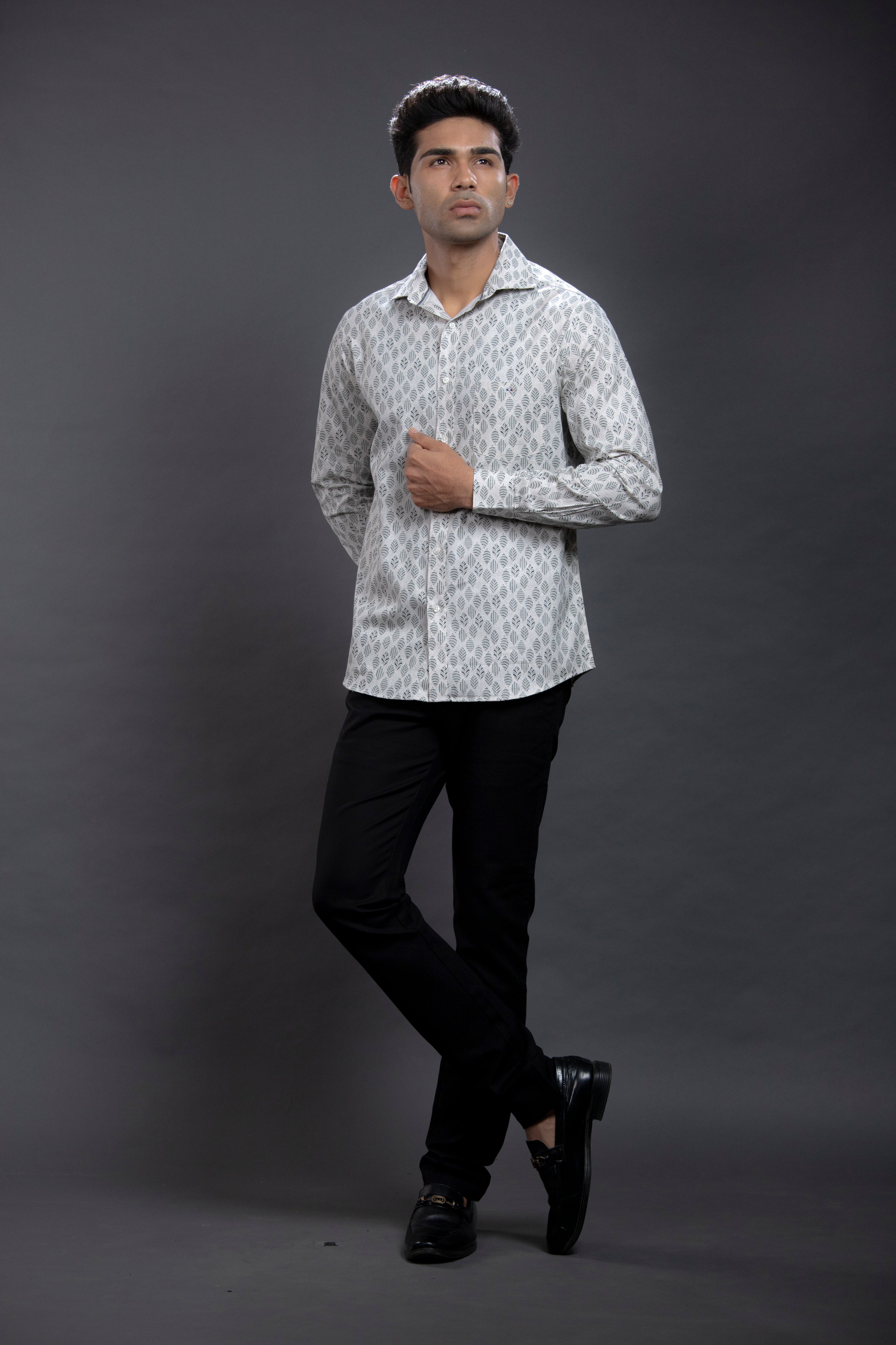 Cream Printed Shirts