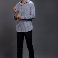 Grey Striped Shirts
