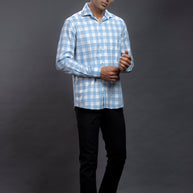 Blue Checkered Shirts