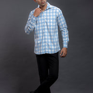 Blue Checkered Shirts