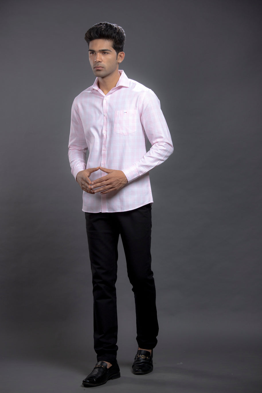 Pink Checkered Shirt