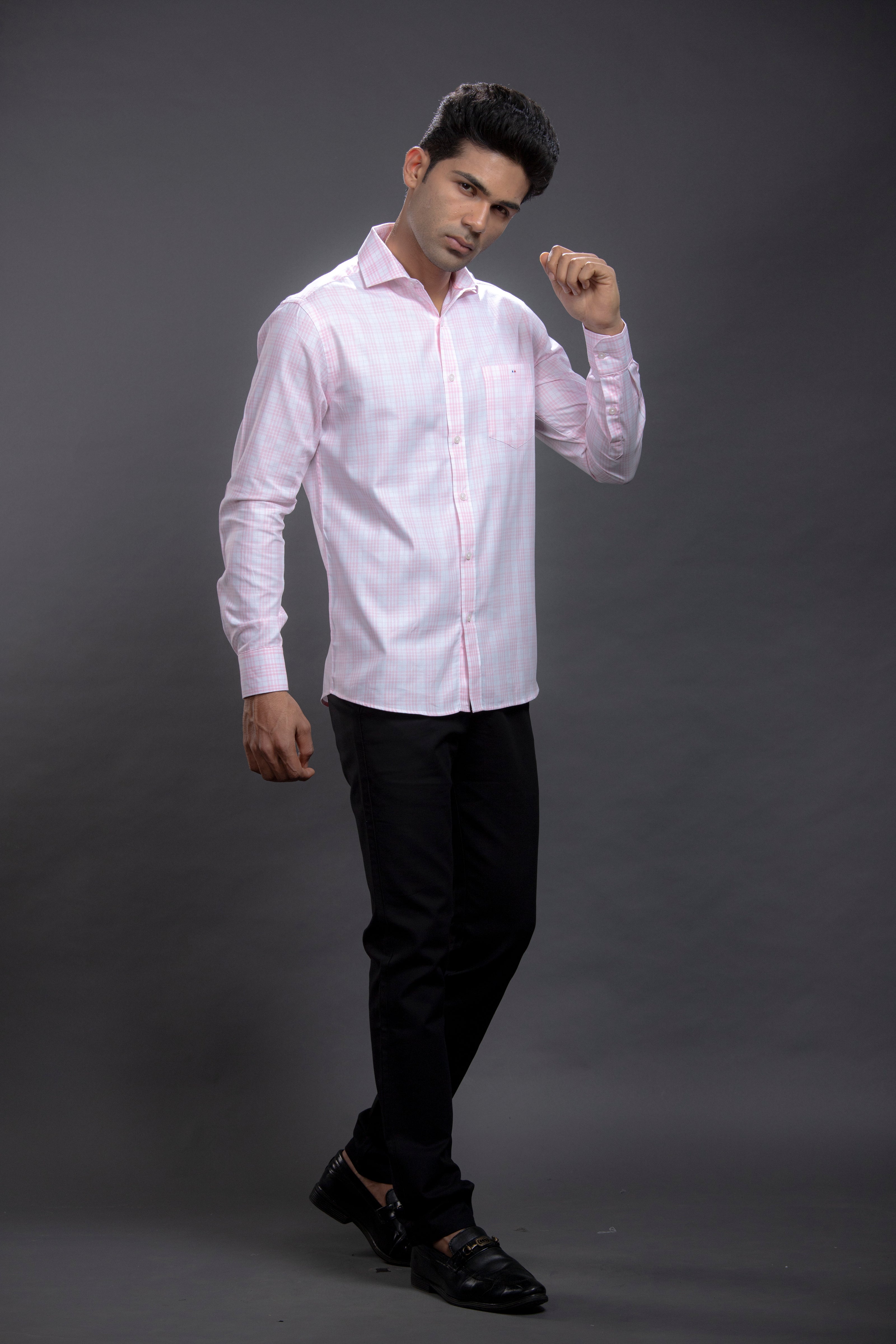 Pink Checkered Shirt