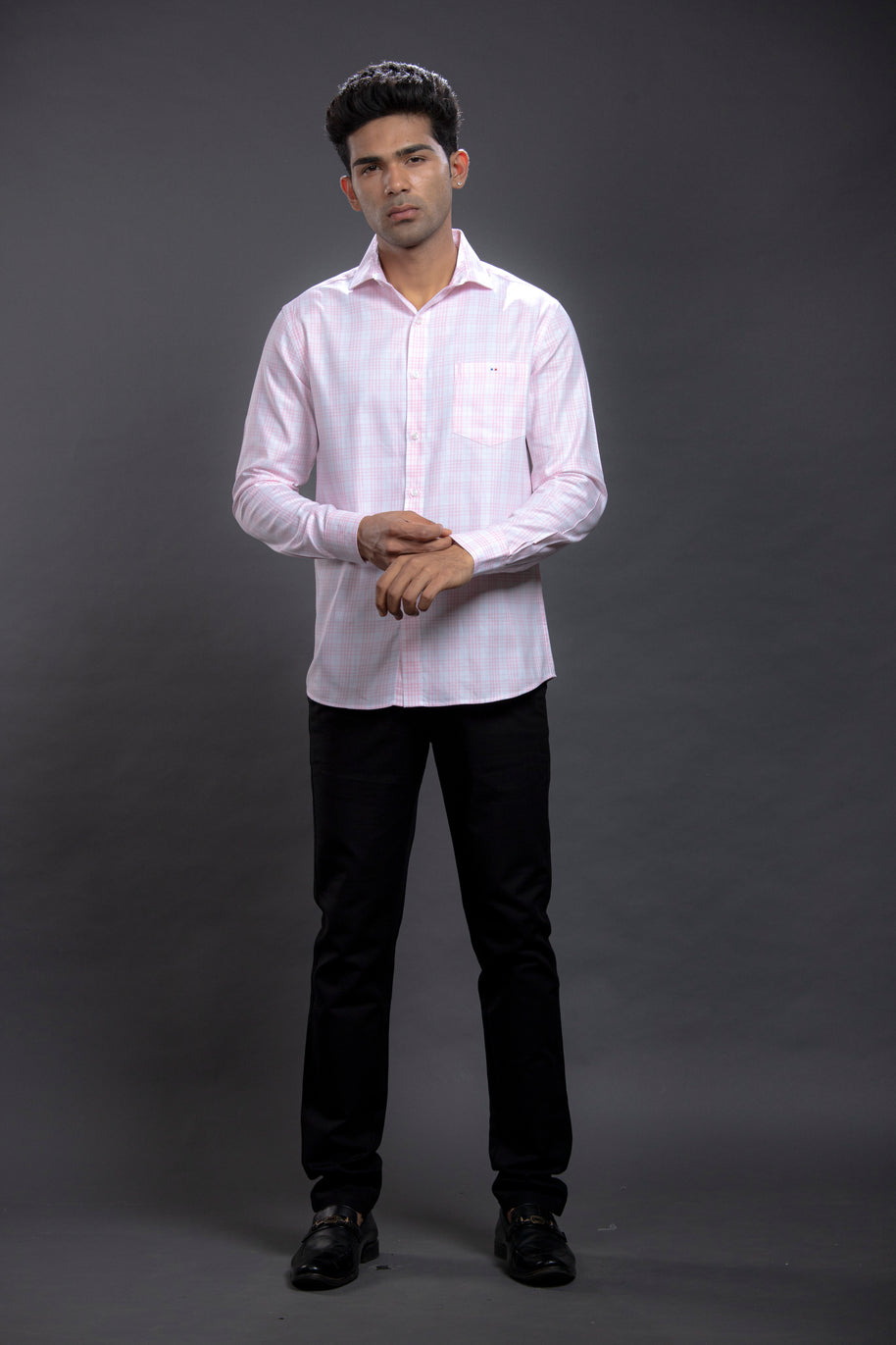 Pink Checkered Shirt