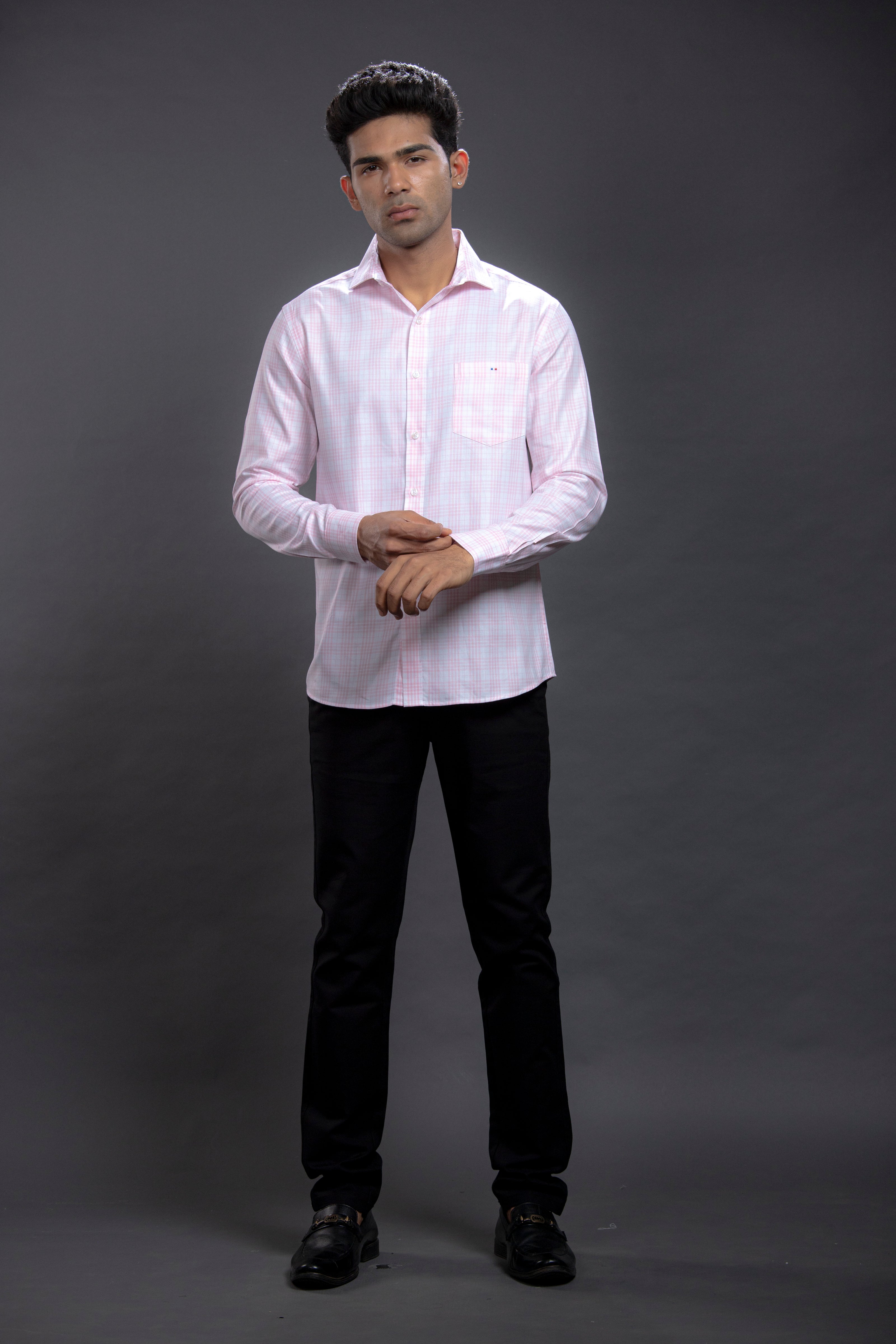 Pink Checkered Shirt