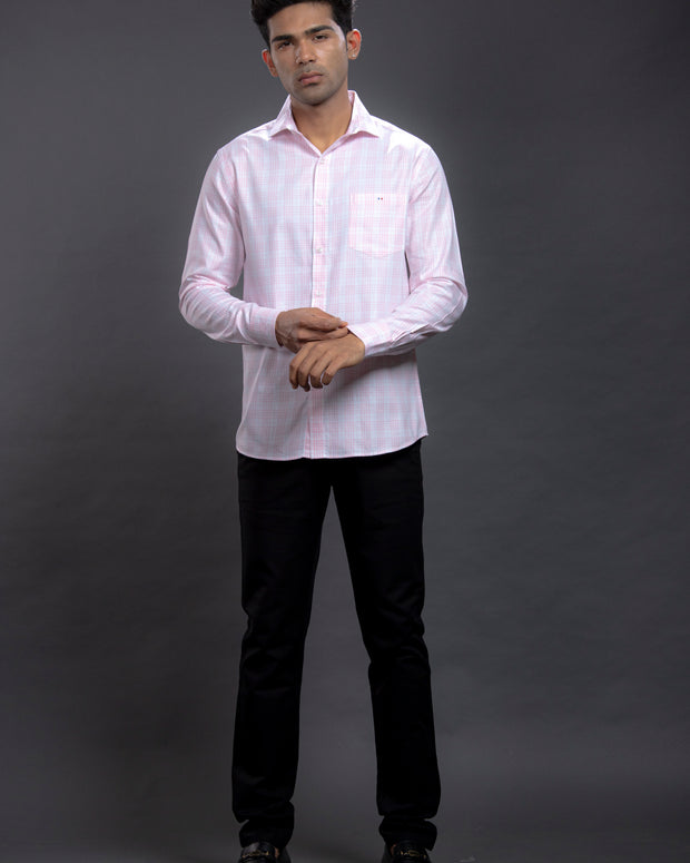 Pink Checkered Shirt