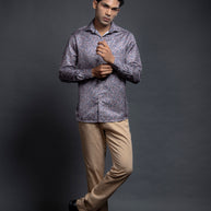 Brown Floral Shirts