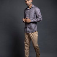 Brown Floral Shirts