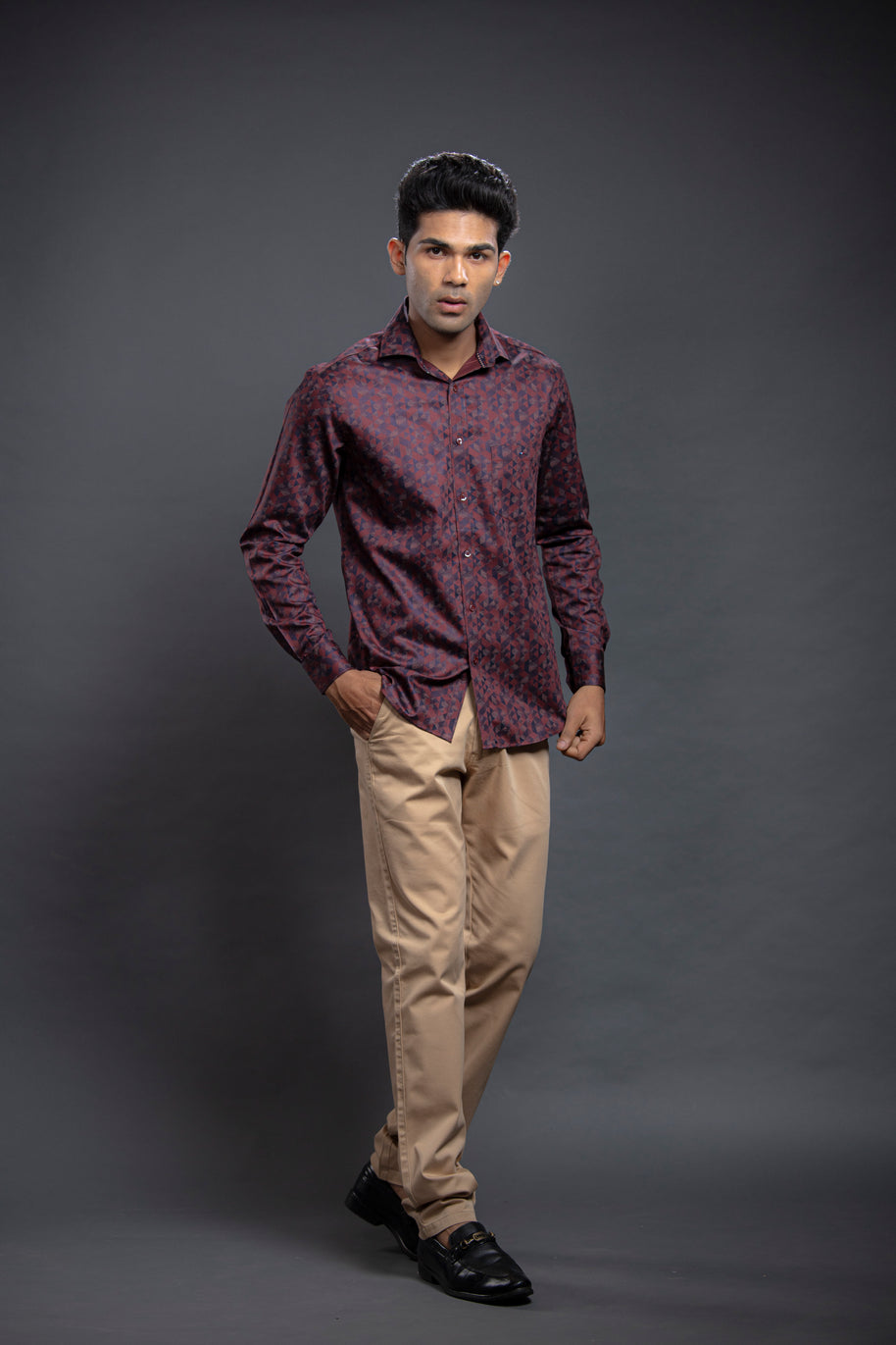 Brick Diamond Shaped Printed Shirts