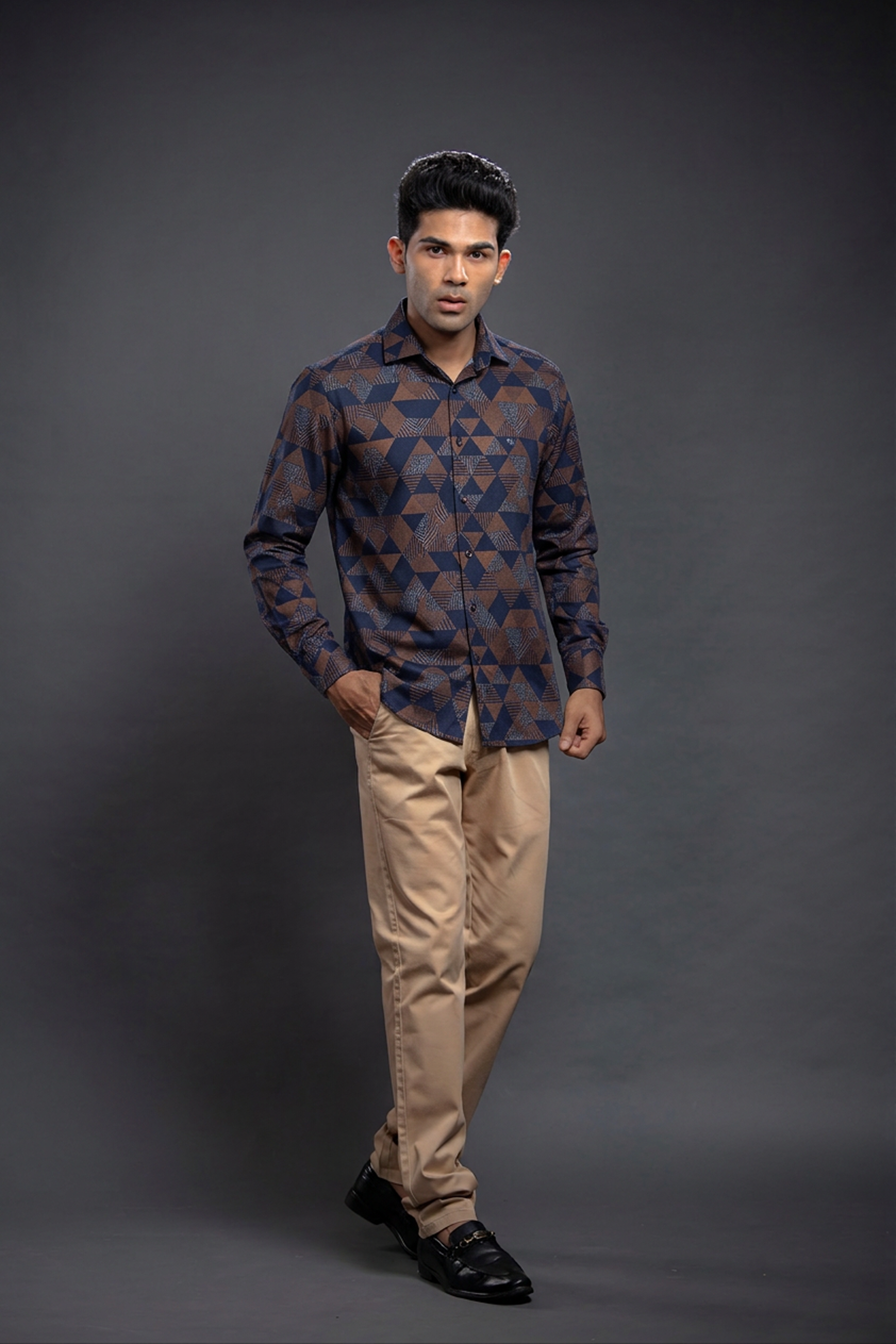 Brick Diamond Shaped Printed Shirts
