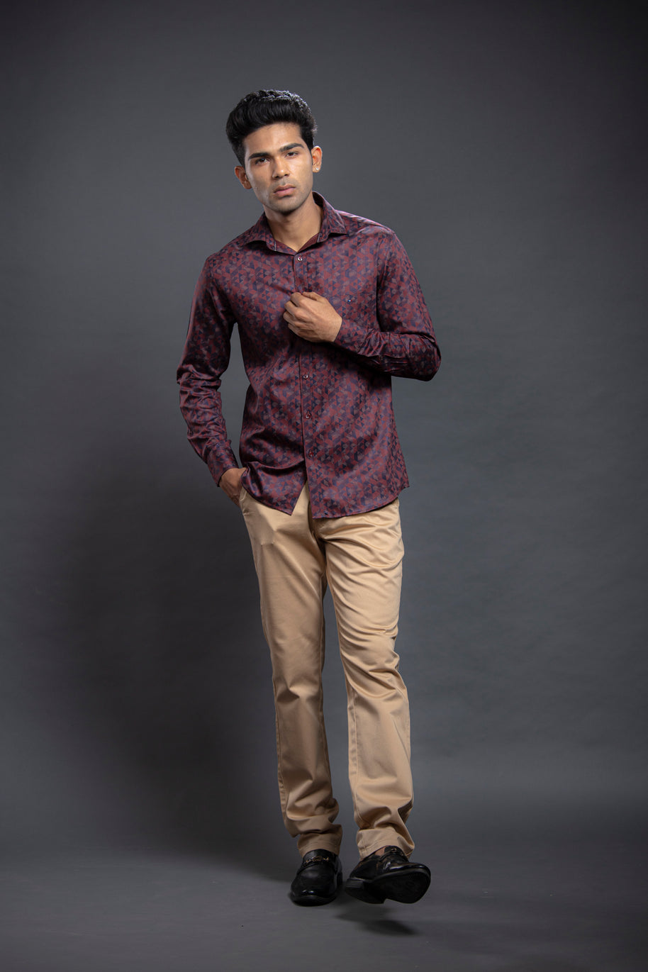 Brick Diamond Shaped Printed Shirts