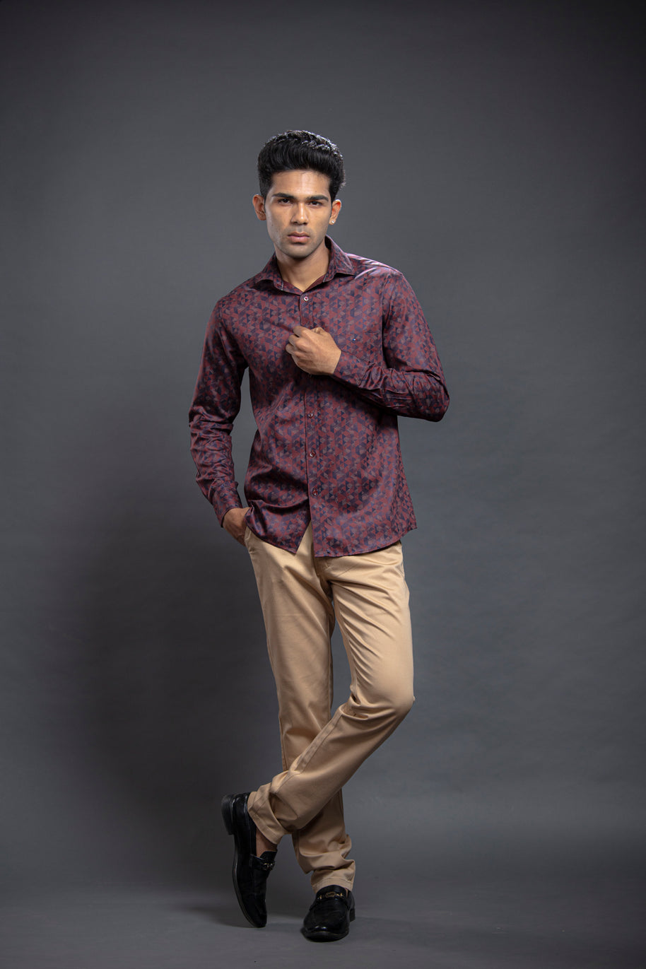Brick Diamond Shaped Printed Shirts