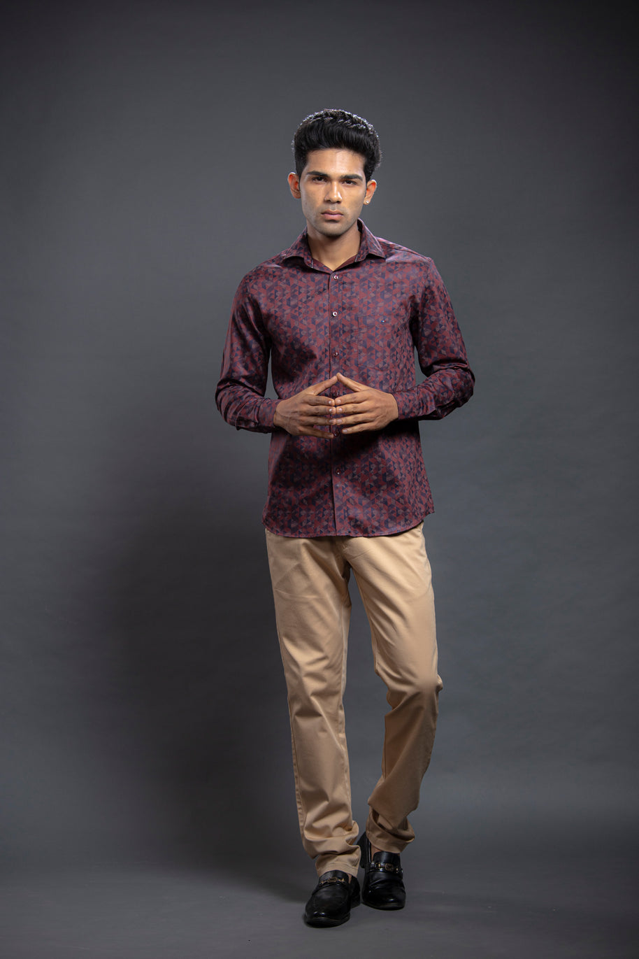 Brick Diamond Shaped Printed Shirts