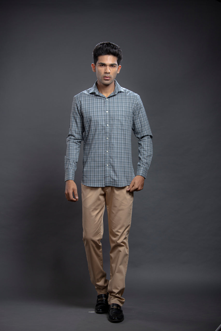 Olive Checkered Shirts