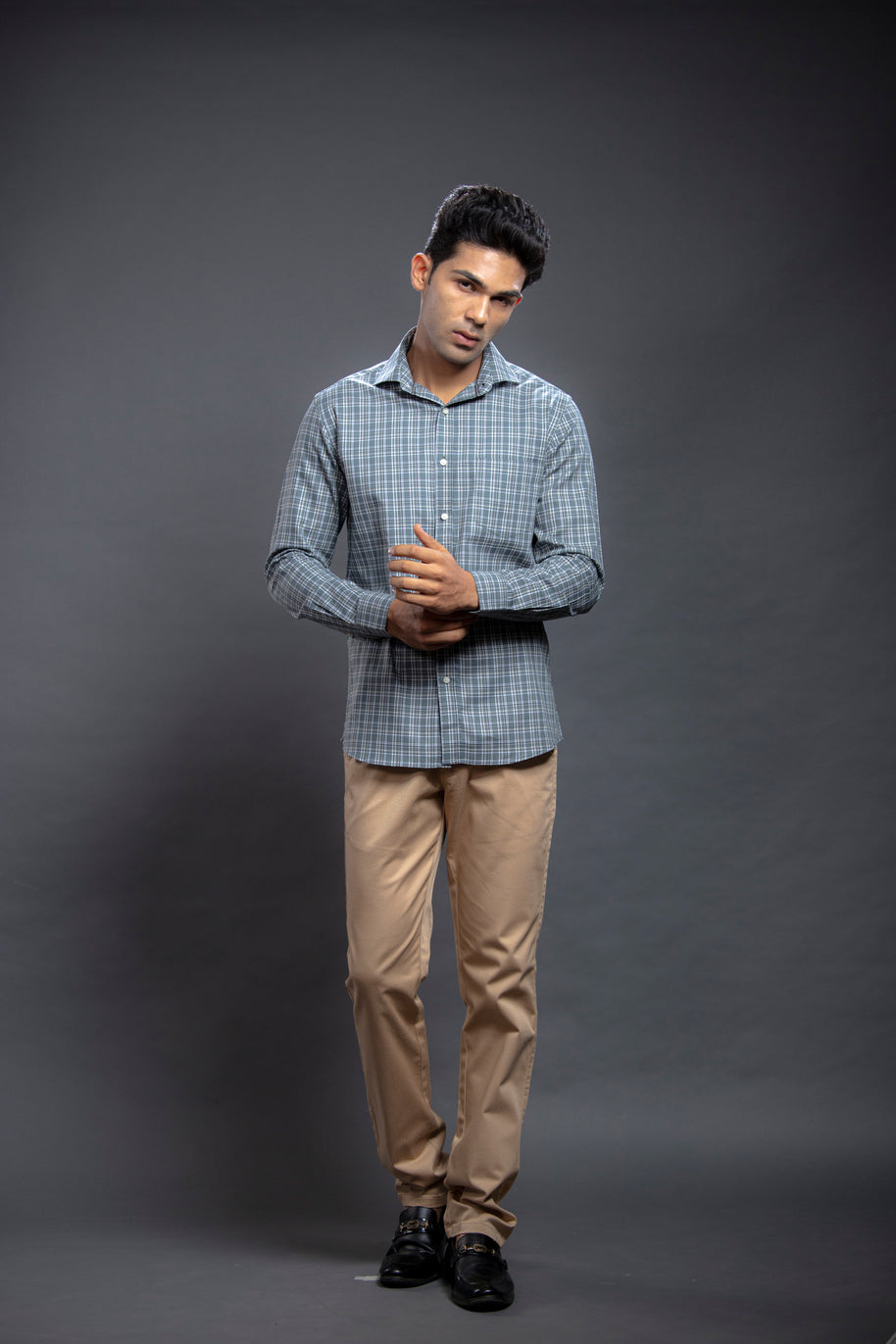 Olive Checkered Shirts