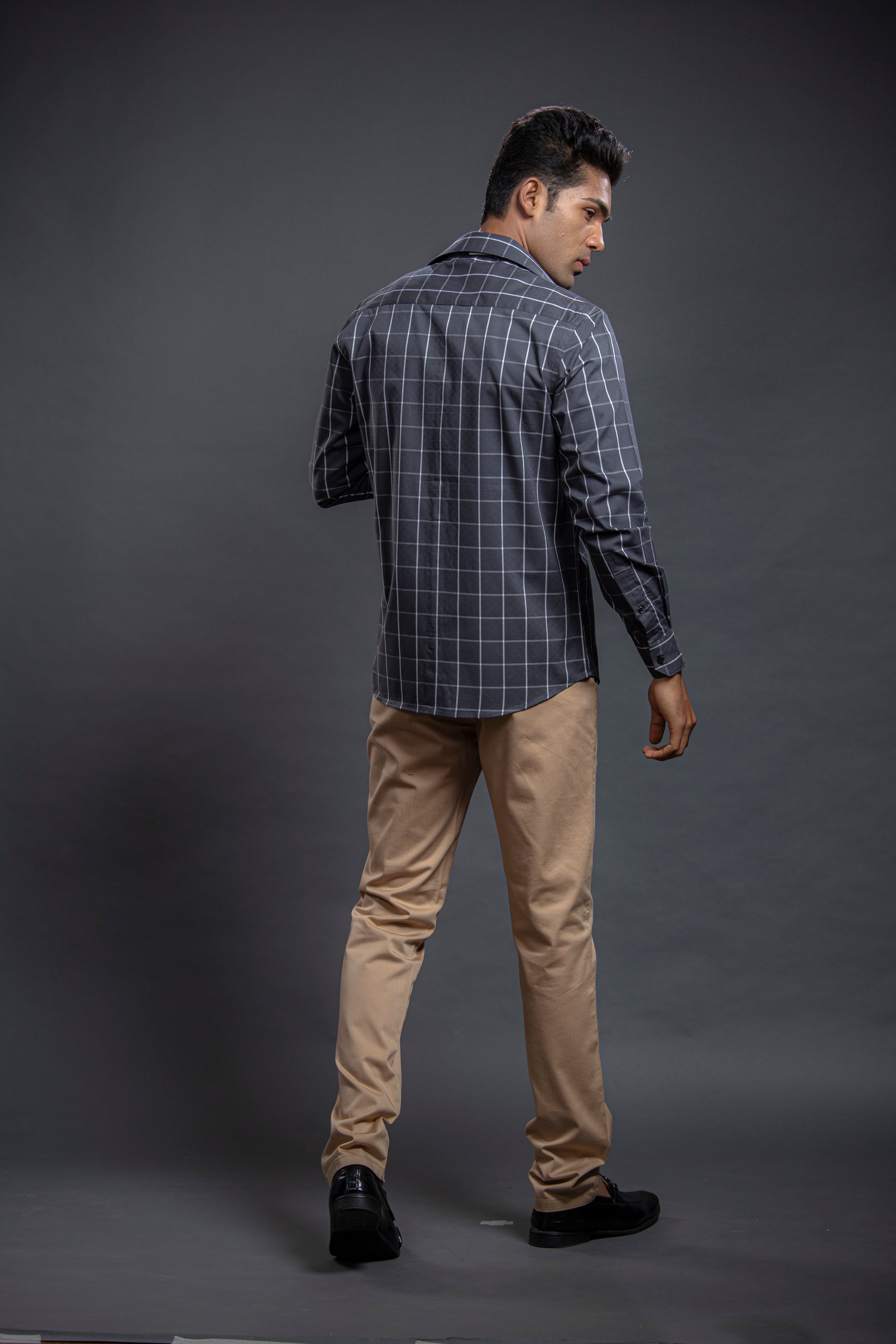 Black Checkered Shirts