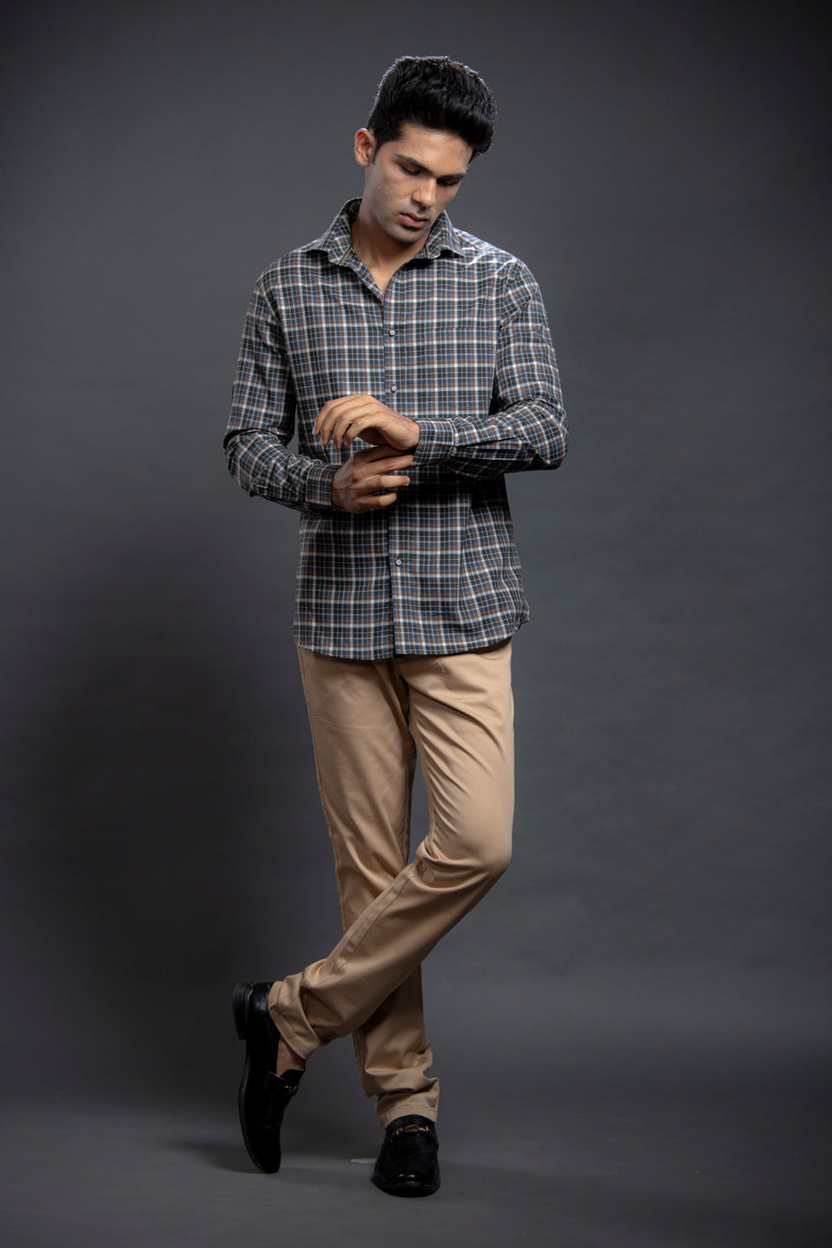 Olive Checkered Shirts