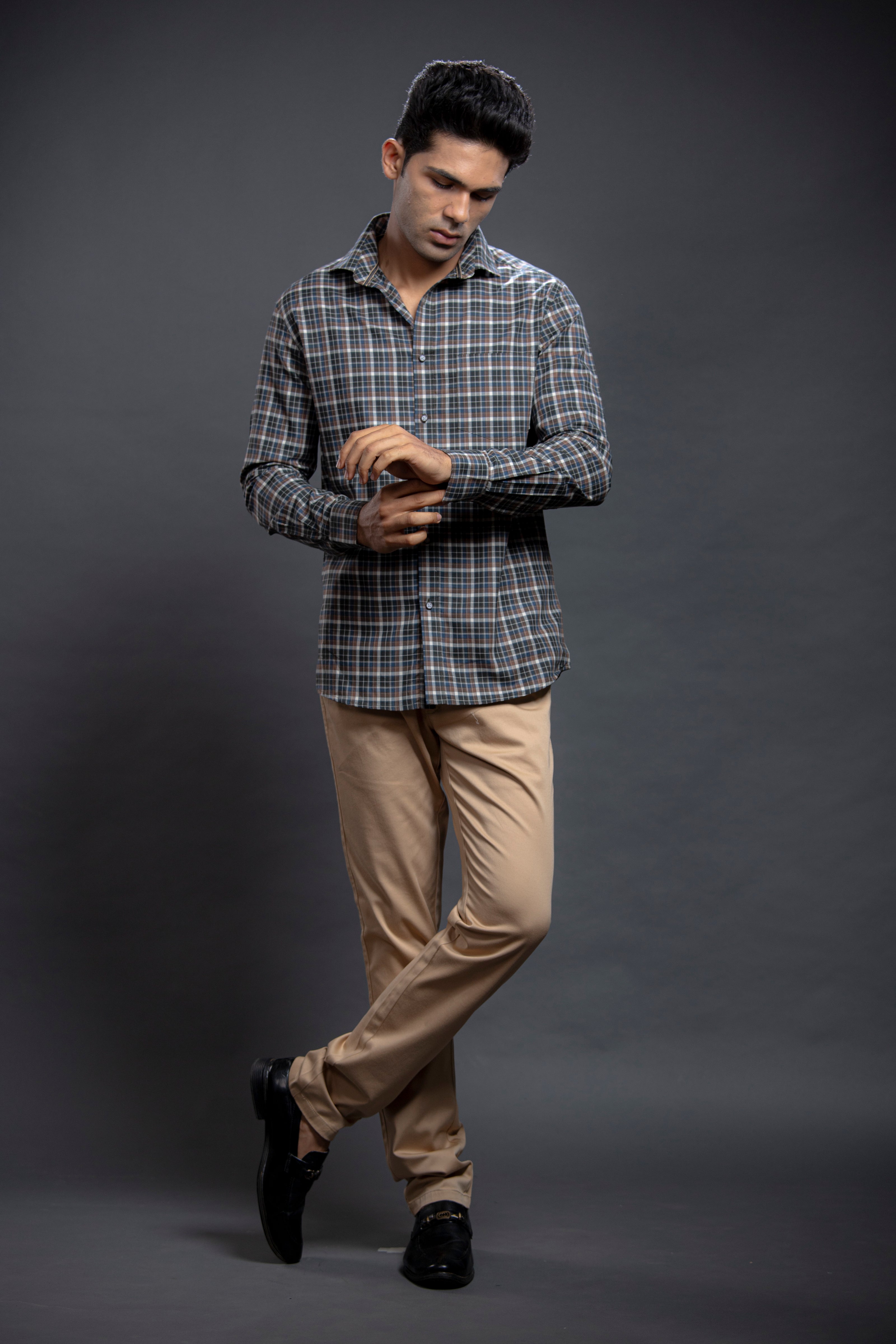 Olive Checkered Shirts
