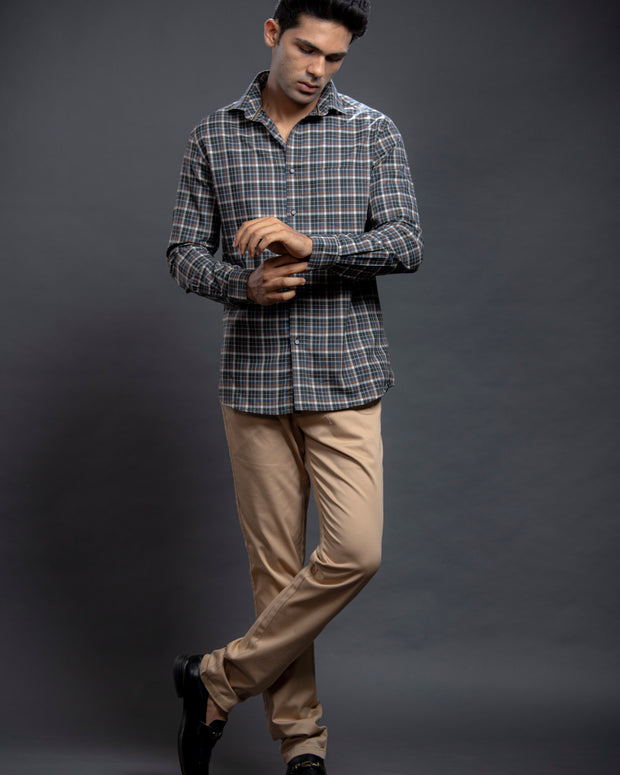 Olive Checkered Shirts