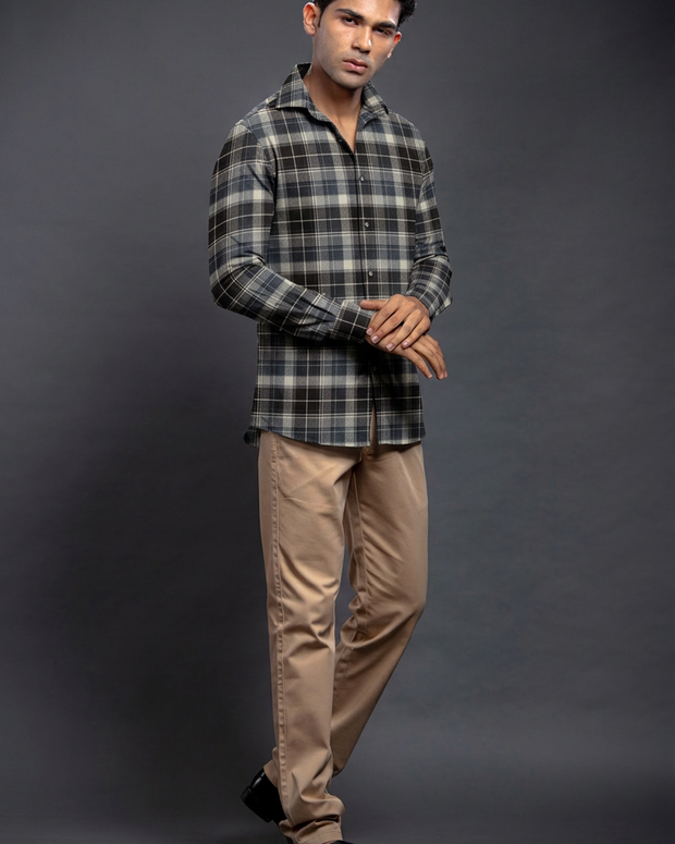 Olive Checkered Shirts