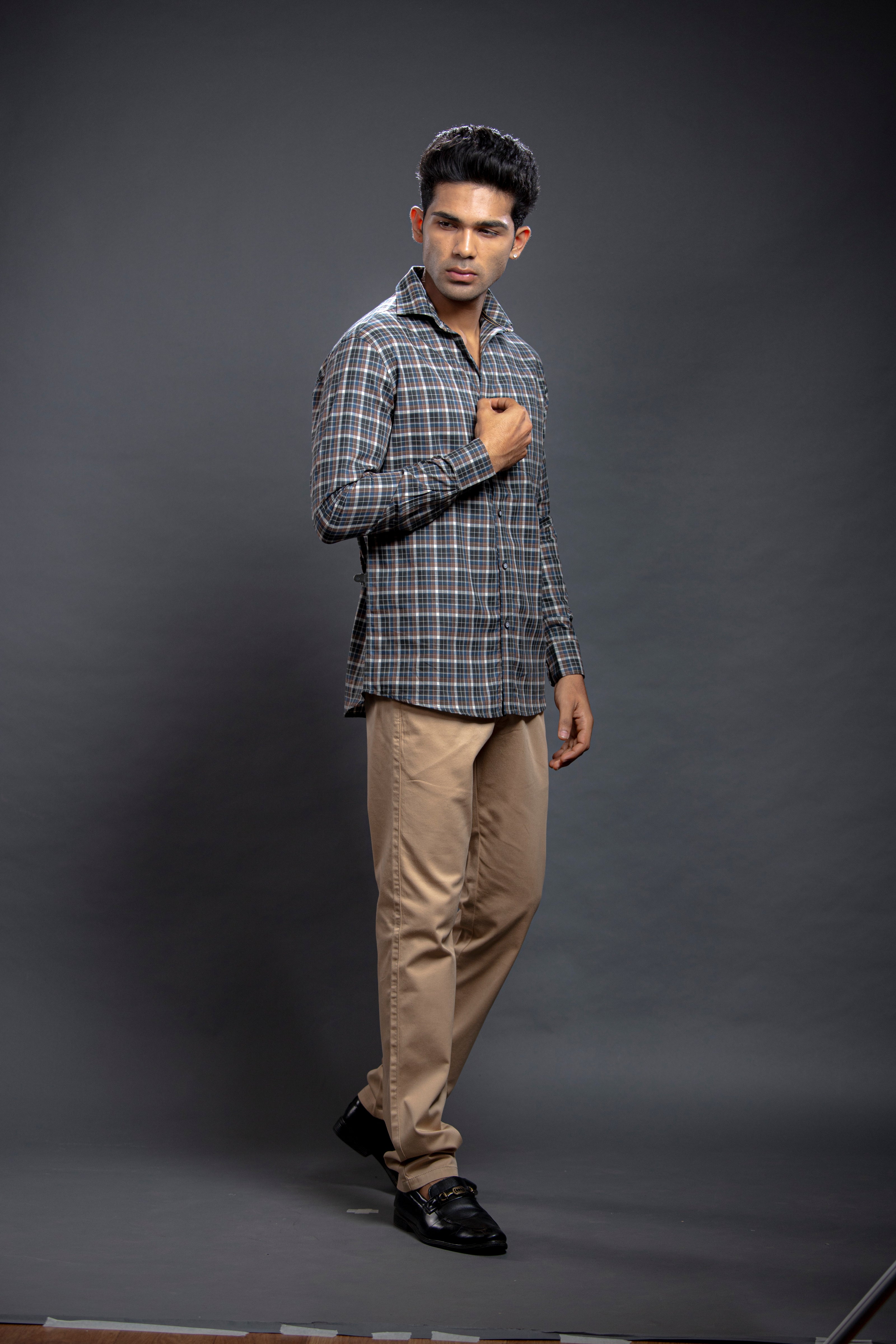 Olive Checkered Shirts
