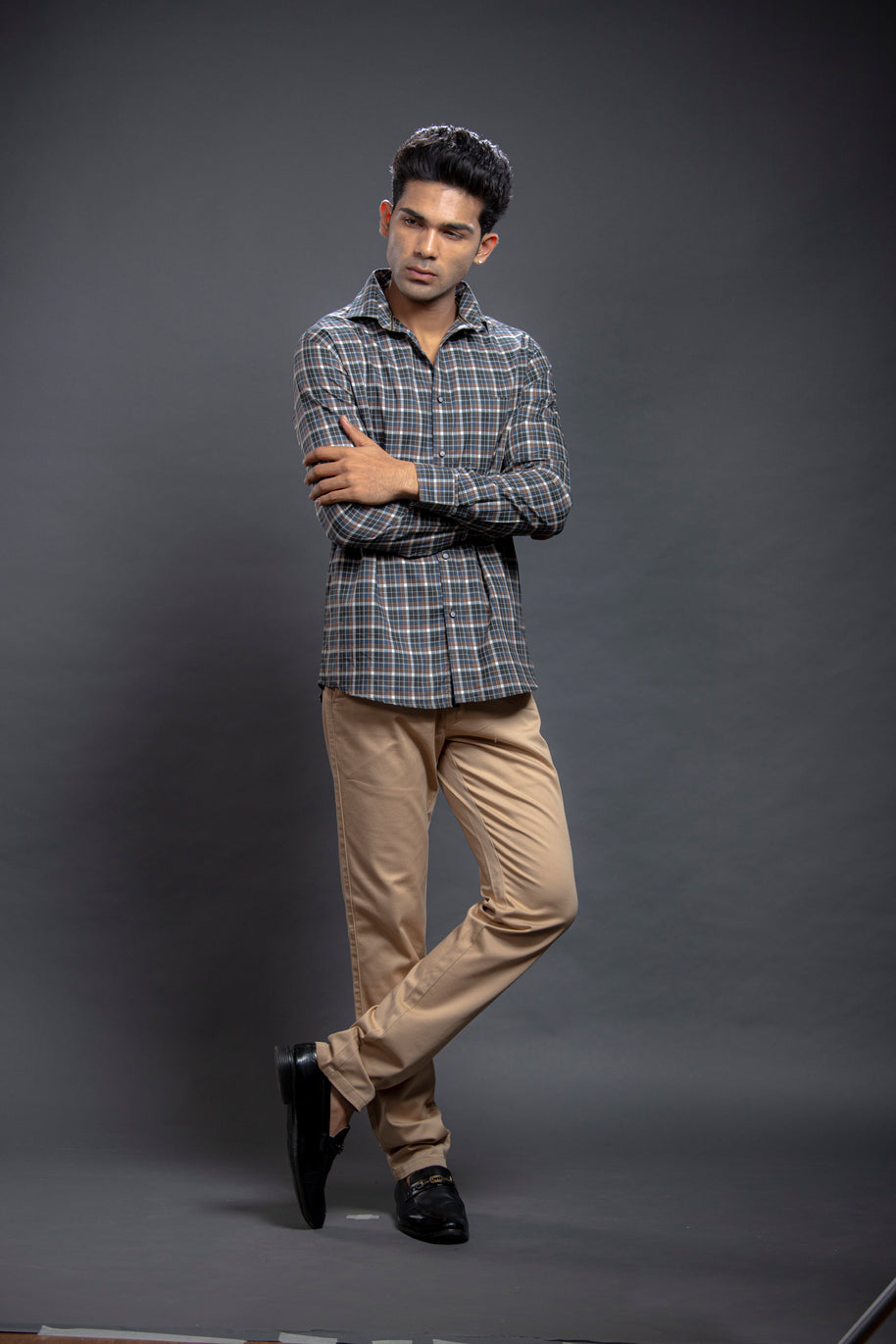 Olive Checkered Shirts