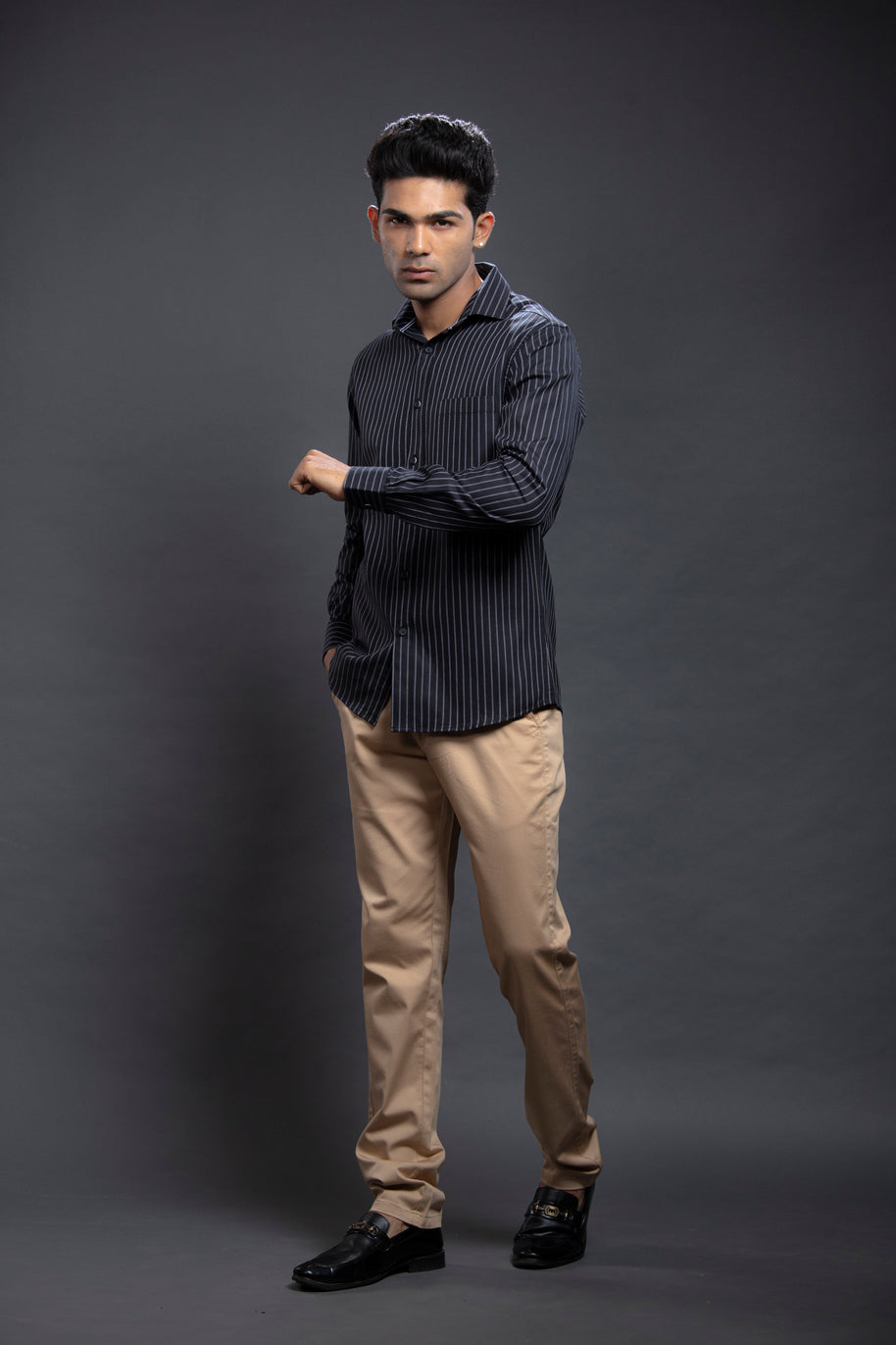 Black Striped Shirts