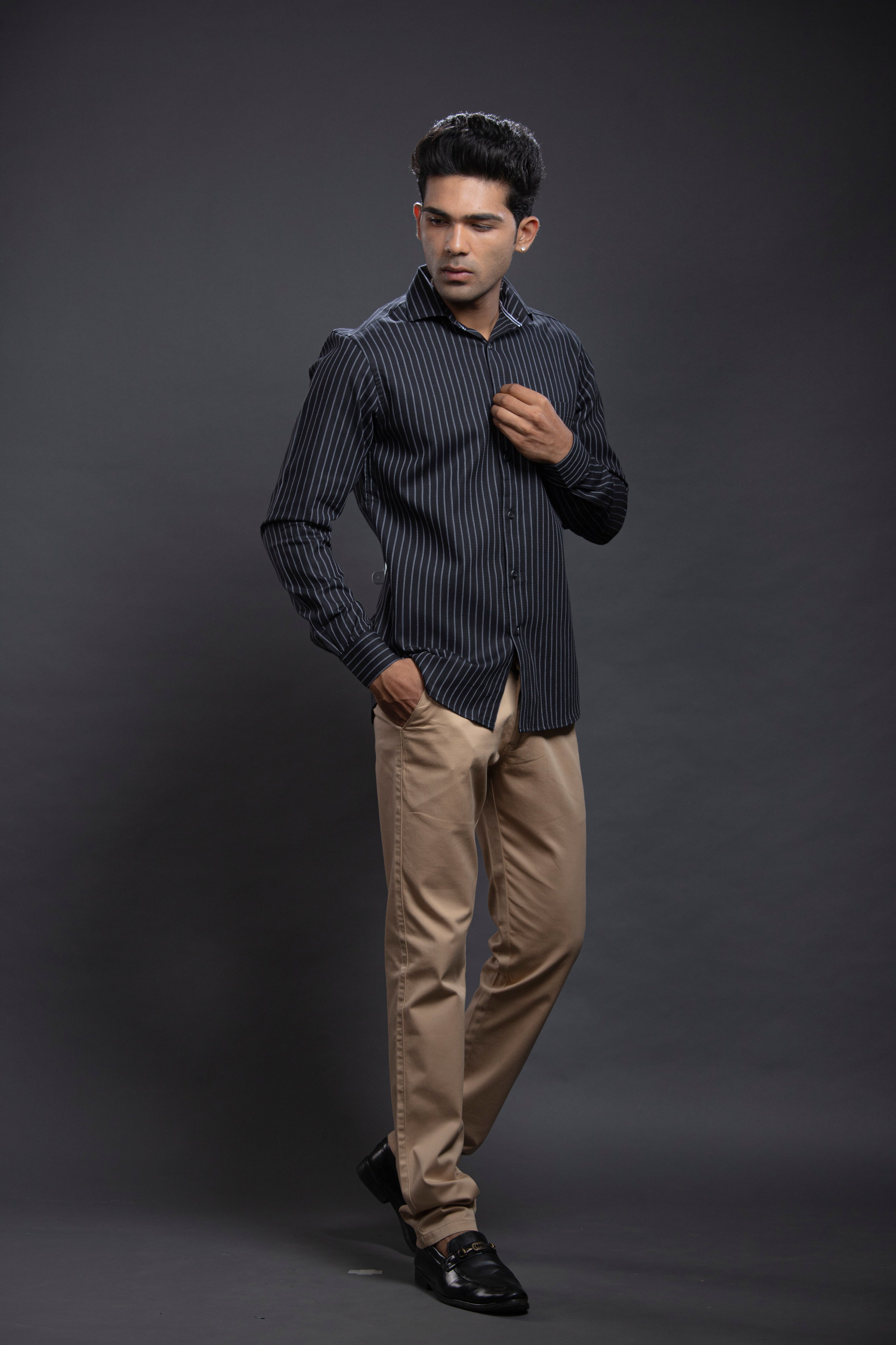 Black Striped Shirts