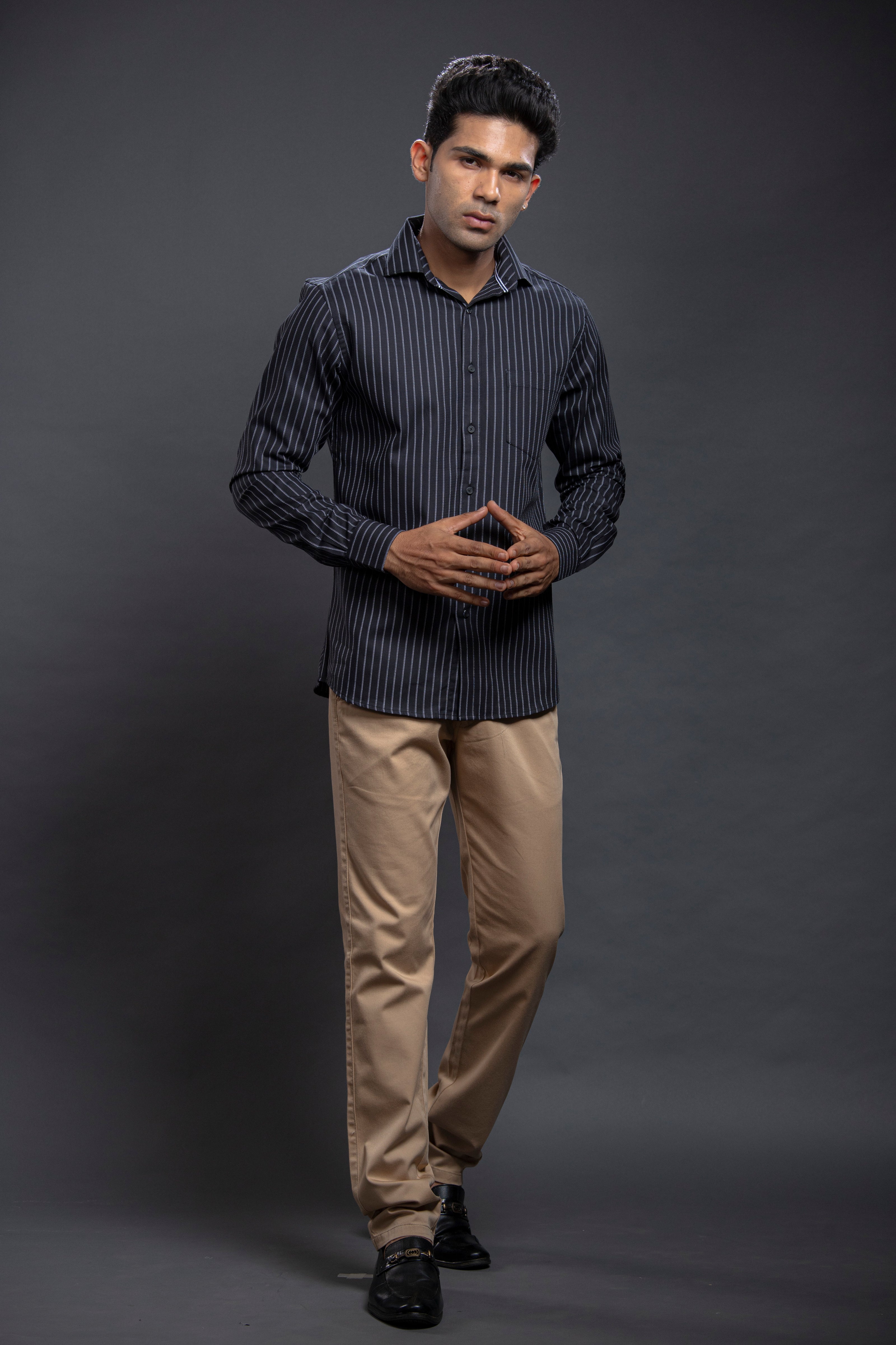 Black Striped Shirts