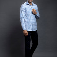 Blue Checkered Shirts