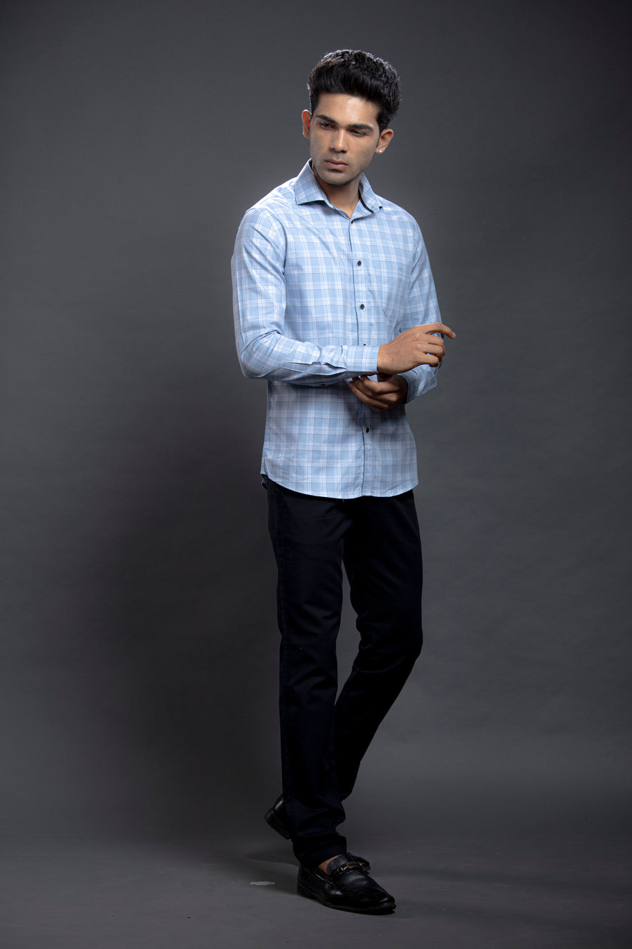 Blue Checkered Shirts