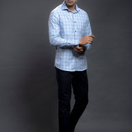 Blue Checkered Shirts