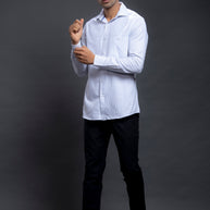 Navy Small Checkered Shirts