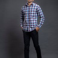 Blue Checkered Shirts