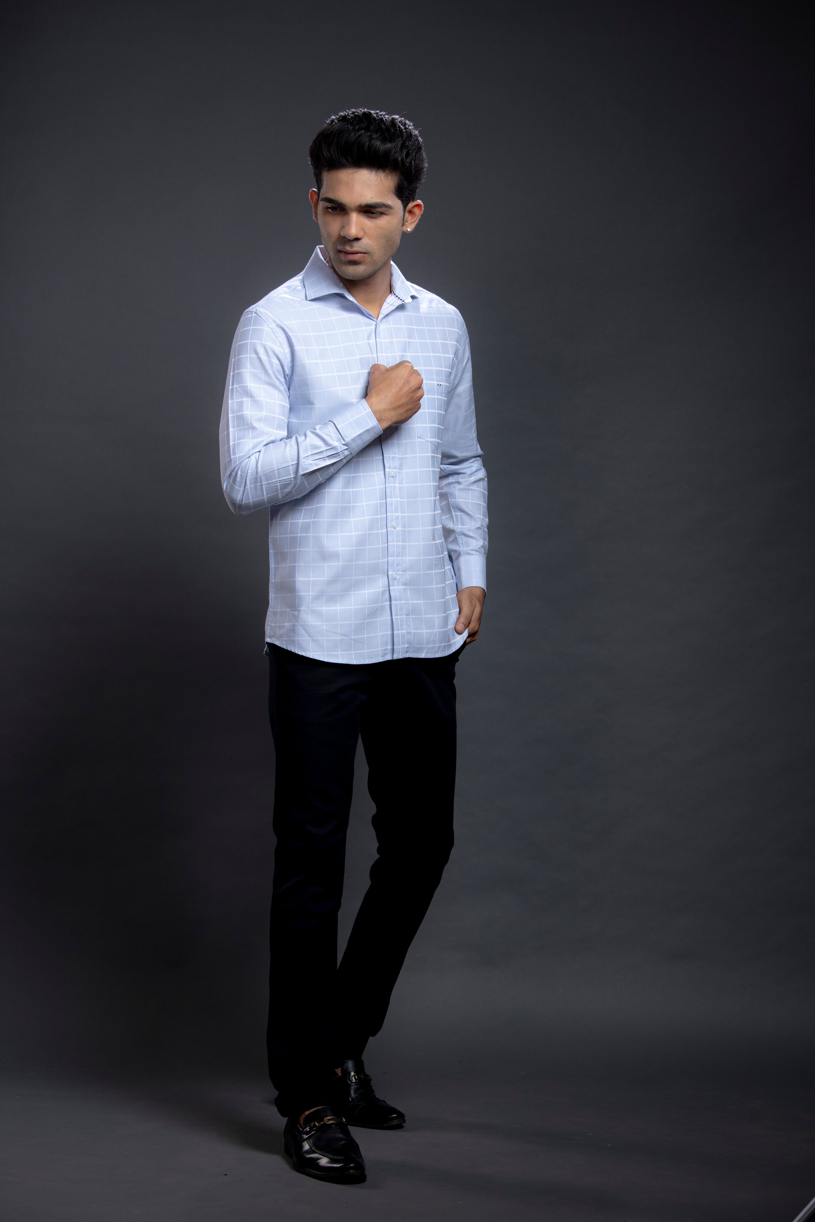 Blue Checkered Shirts