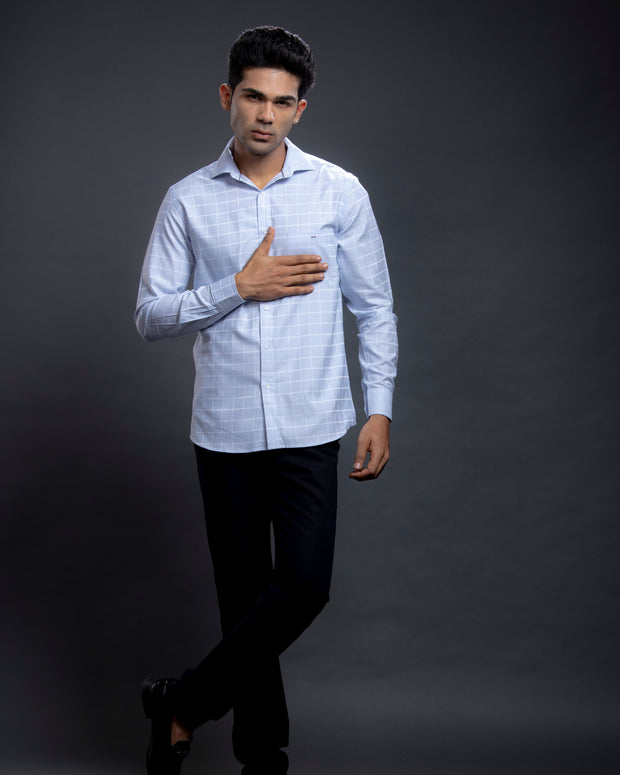 Blue Checkered Shirts