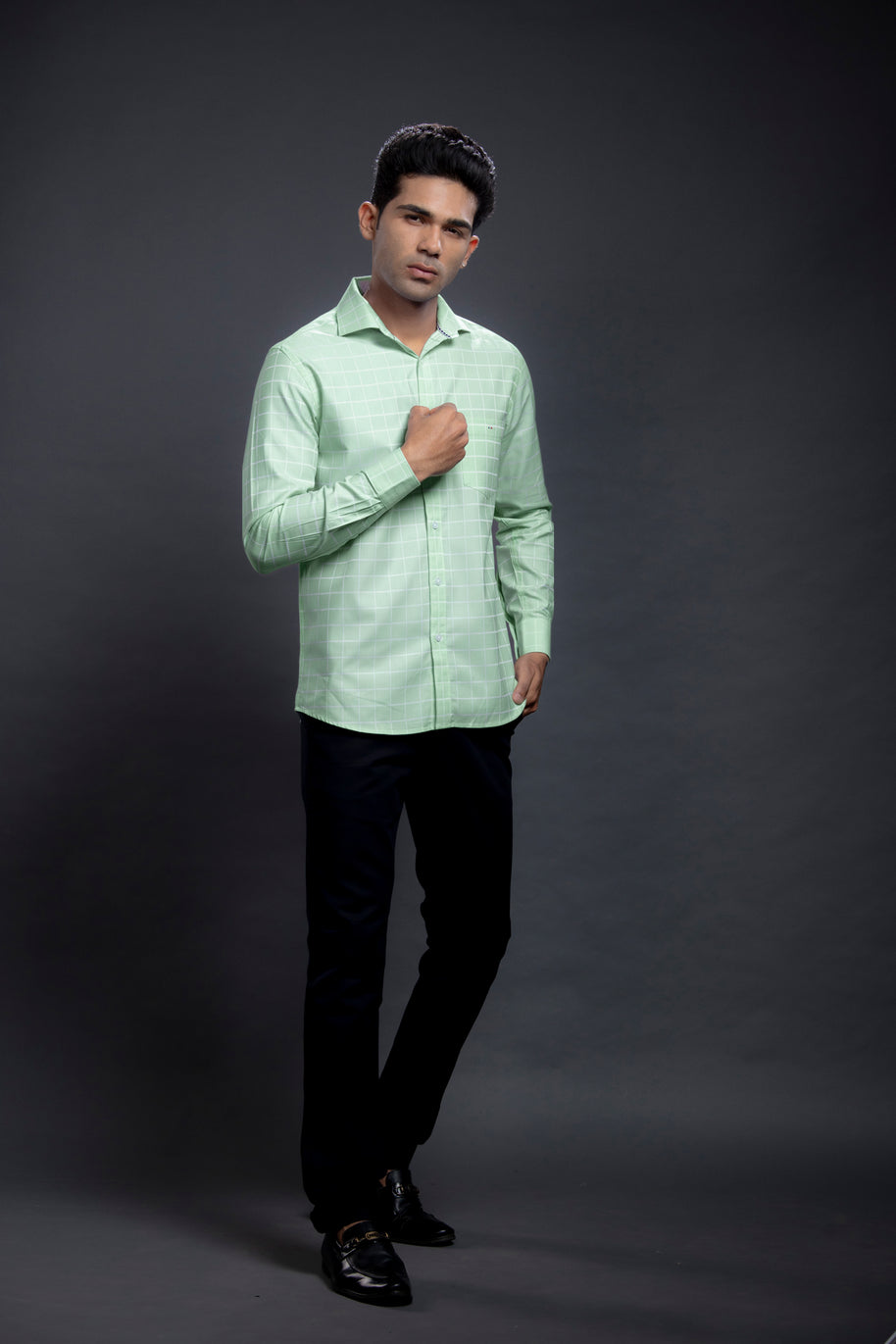 Blue Checkered Shirts