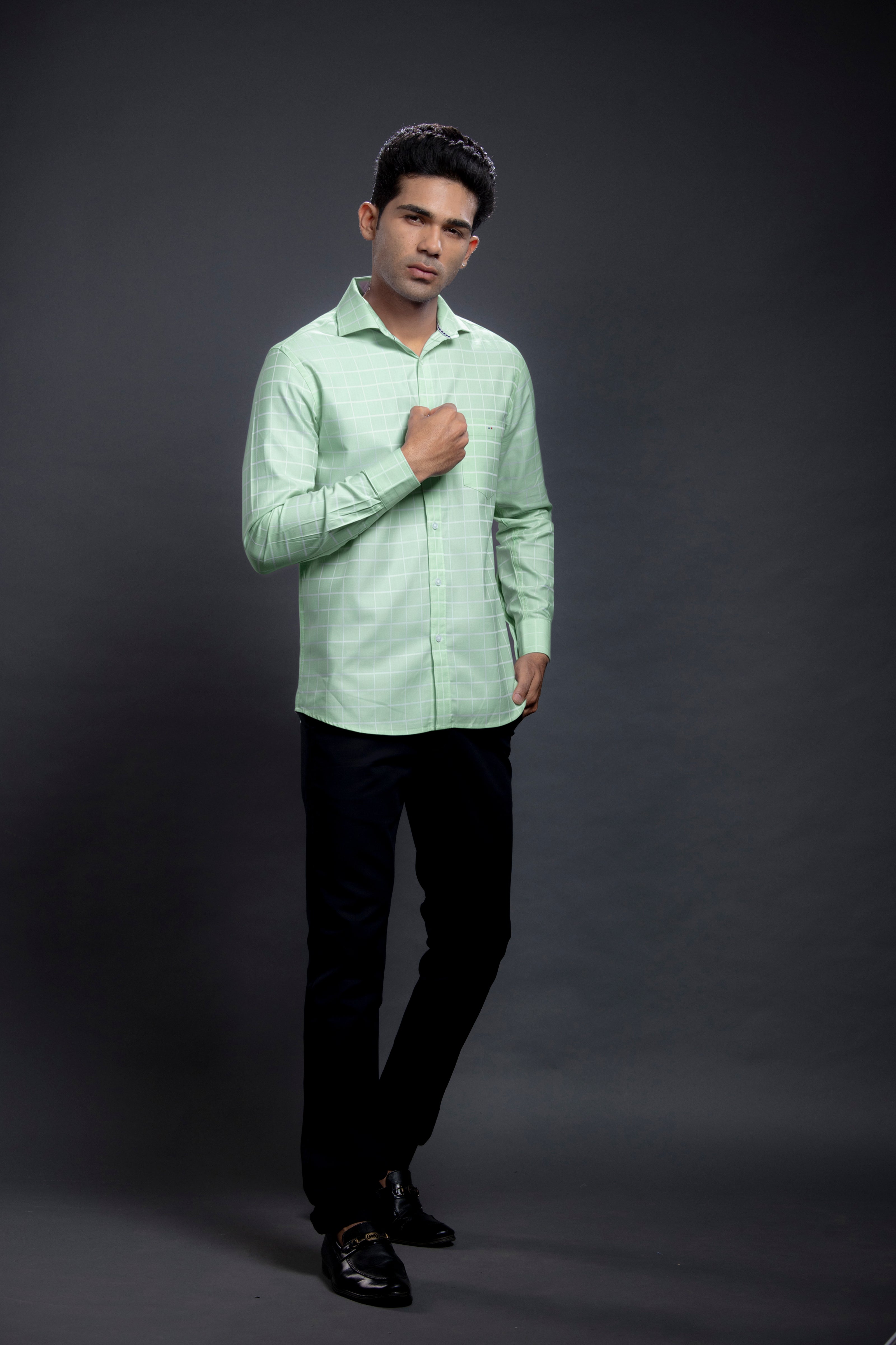 Blue Checkered Shirts