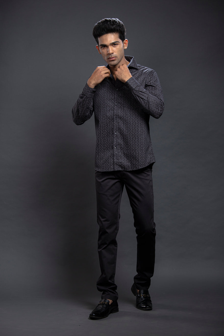 Brown Printed Shirt