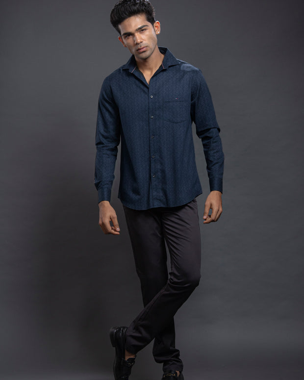 Brown Printed Shirt