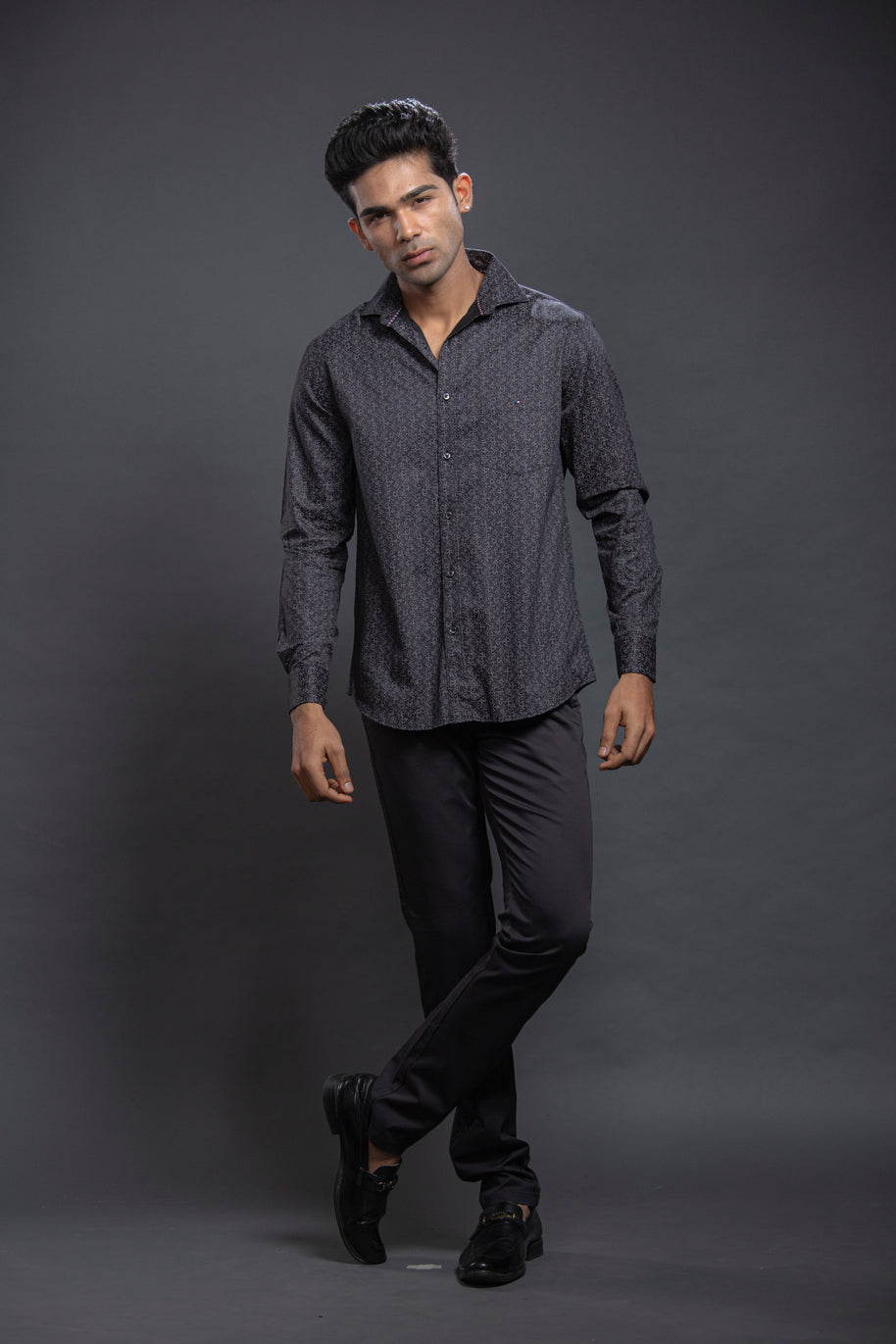 Brown Printed Shirt