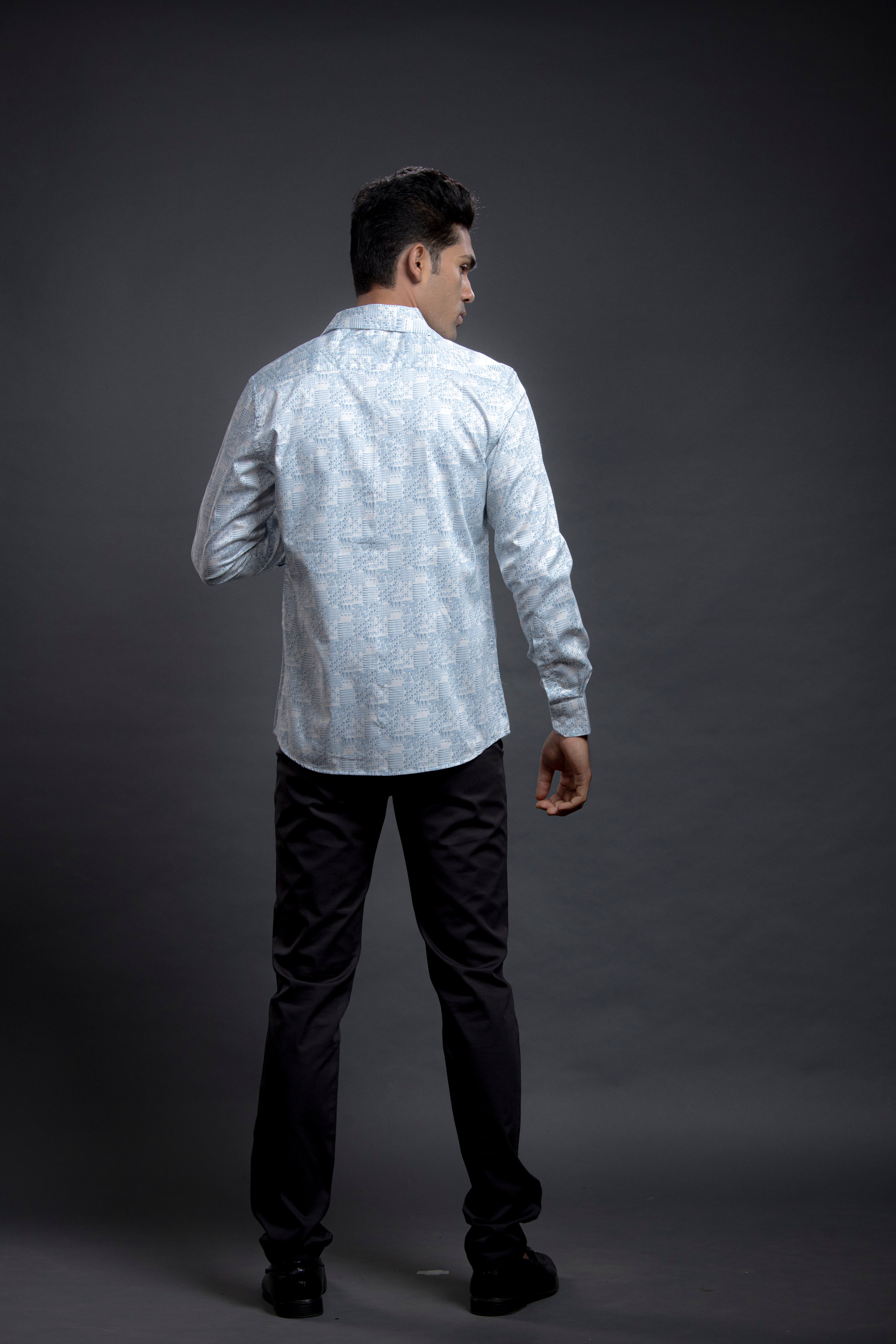Blue Printed Shirts