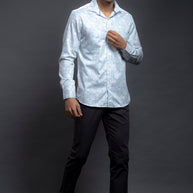 Blue Printed Shirts