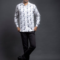 Grey Printed Shirts