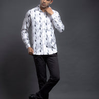 Grey Printed Shirts