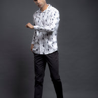 Grey Printed Shirts
