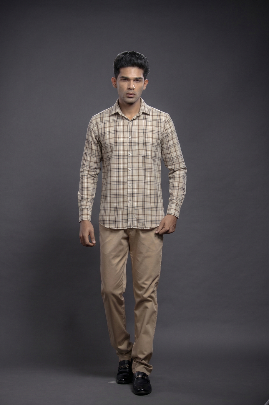 Olive Checkered Shirts