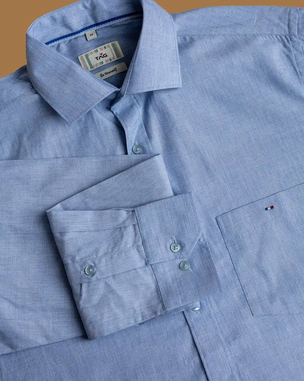 Powder Blue Classic Solid Shirt