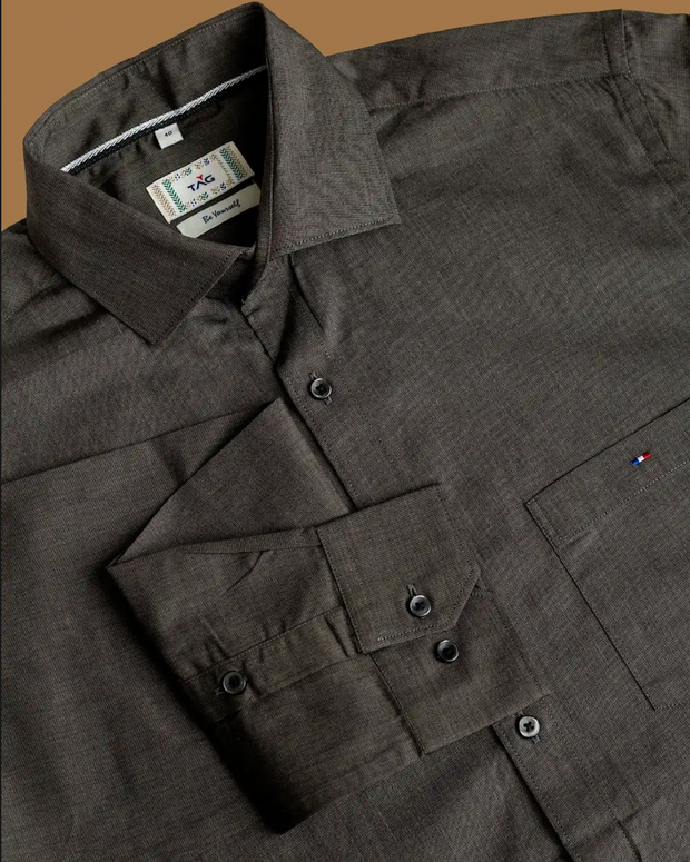 Graphite Grey Classic Solid Shirt