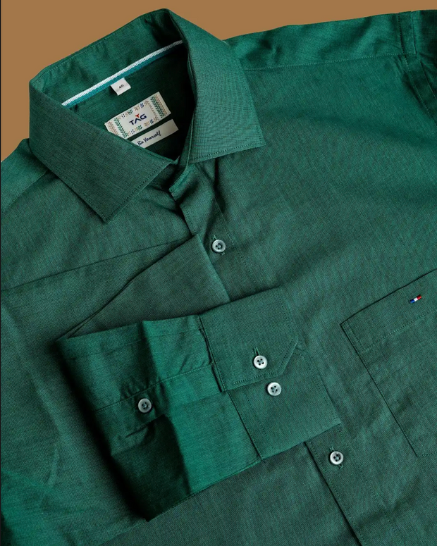 Emerald Green Classic Solid Shirt