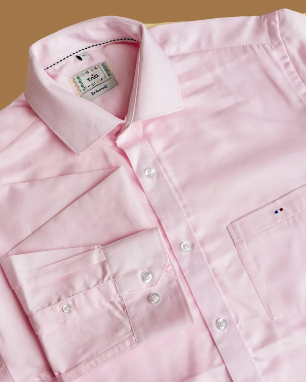 Powder Pink Classic Solid Shirt